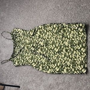 Maggy London Strappy Gold/Olive Green Cocktail Dress - 4